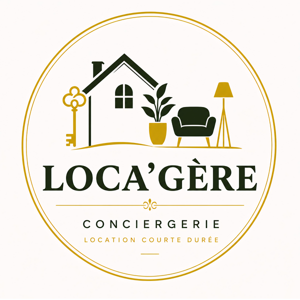 Logo Loca'Gère La conciergerie B&B Logo Loca'Gère La conciergerie B&B